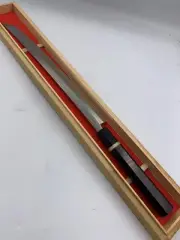 Ikeda Tatsuo Sakai Ichimonji Tadakuni Honyaki Yanagiba Knife Mirror Finish Unma