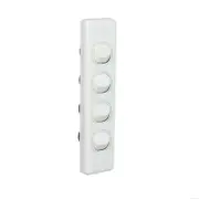 NLS 30597 - 4 Gang Architrave Switch 10amp 250v White