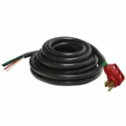 Valterra 50 Amp A10-5025END Mighty 50 Amp Non-Detachable Power Cord w/Handle-...