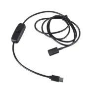 USB Type C Extension Cable Male to Female 5V 3A Power Cord Switches