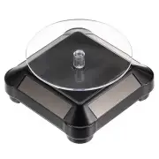 Solar Display Stand Turntable 360° Rotating Double Use ABS Black