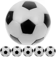 6pcs 32mm Table Soccer Foosballs Replacements Mini Black and White Soccer Balls Official Tabletop Game Ball