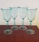 Vintage Tupperware Wine Glasses Sea Blue