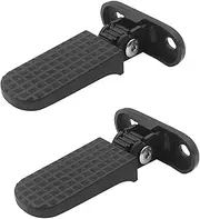 2X Folding Bicycle Foot Pedals Foldable Bike Rear Pedals Parts Easy Install Accessories Rear Seat Footrest for Scooter Biking