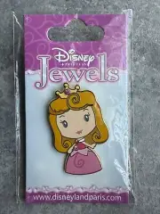 Disney Paris DLRP Aurora Chibi Princesses Cutie Jeweled Sleeping Beauty Pin