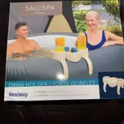 Bestway SaluSpa Inflatable Spa Drink Holder Tray 1 Caddy Holds 2 Drinks
