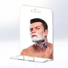 NO-Drilling Shower Mirror with Razor Holder Shaving Mirror Bathroom