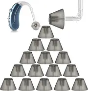 Standard Receiver Tulip Domes Compatible with GN Resound Sure Fit - 20-Pcs Universal Invisible Tip Replacement Ear Domes for BTE PSAP Open Fit Models