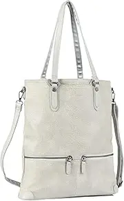 [Lasaviin] Lassviin Laptop Tote Bag, Leather Work Tote for Computer Bag Waterproof Lightweight Shoulder Bag Purse Handbag Crossbody Bag