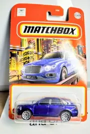 2020 MATCHBOX BENTLEY BENTAYGA BLUE #9/100 SCALE 1/64 DIECAST CAR NEW!