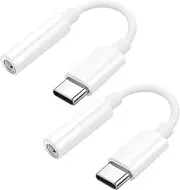 Mizoxy 2 Pack USB Type C to 3.5 mm Female Headphone Jack Adapter, USB C to Aux Audio Dongle for iPhone 16/15 Pro/Max/Plus, Samsung Galaxy S23 S24 Ultra, Note 20, iPad Pro