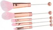 NULYLU 5-piece Makeup Brush Set Travel Face Blush Brush Kit for Women Professional Makeup Tools