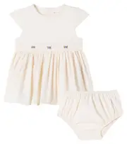 [Konges Slojd] Konges Sløjd Baby Aaliyah cotton dress and bloomers set M 6 white