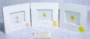Red Envelope Baby Growth Picture Frames 3 Hinged Frames - BRAND NEW - 2.5"x3"