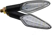 Indicators Flowing Turn Signal E4 Motorcycle Turn Signals 20LED Motorcycle Flasher Built Relay Turn Signal Indicator Waterproof Turn Signal Indicator (Size : Multi-Colored)