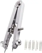 [TINEASUR] Watch Repair Tool Kit Spring Bar Pliers Watch Band Removal V-type Aluminum Alloy Tool 10pcs Steel Pin Forks Practical