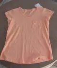 NEW BLACK DOG PURE VINTAGE WOMAN'S ORANGE PEACH COLOR PULLOVER TOP -- XSMALL XS
