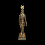 Statue of ISIS in the form of a mummy, golden leaf, handmade by me