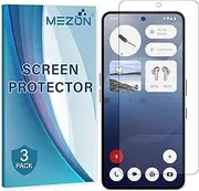 MEZON [3 Pack] Nothing Phone (3a) Premium Hydrogel Clear Edge-to-Edge Full Coverage Screen Protector Film (Nothing 3a, Hydrogel)