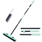 Rubber Broom Pet Hair Remover with Squeegee Fur Sweeper and Small Lint Brush