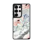 Galaxy S25 Ultra Mirror Magnetic Case Pretty Succulents by Nature Magick