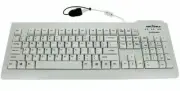 Seal Shield SSWKSV207 Silver White Waterproof Medical Keyboard Antimicrobial