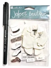Jolee's Wedding Groom White Tux Stickers Scrapbooking Embellishment Card