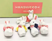 Japanese Chopstick Rests Holder Hashioki Ceramic Zodiac Rabbit Carrot SETO Craft