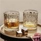 【2只裝】威士忌酒杯家用歐式水晶玻璃洋酒杯創意八角啤酒杯 三木優選