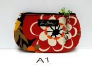 Vera Bradley Clip Zip ID Case BITTERSWEET Fall Floral New with tag Exact Item A1