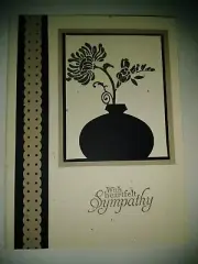 Stampin' UP! Sympathy Handmade Greeting Card