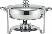 Food Warmers,Buffet Server Food Warmer,hot Plates Hot Pot Buffet Set Double Capacity Layer Tray of 3.5 L with Heater Heater Long Conservation Easy to Clean and Hotel/Wedding/Banquet/Party,