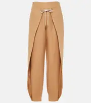 [Loro Piana] Loro Piana Marylen linen tapered pants AU 6 beige