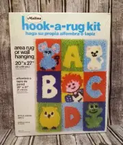 Malina Hook-A-Rug Latch Hook Kit Area Rug 20"x27" Style 25/35 ABC's Kids Decor