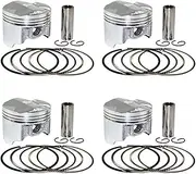 Motorcycle 55 55.25 55.50 55.75 56 mm Piston Rings For CB400 CB1 CB400SF VTEC 400 I II III IV NC31 NC36 NC39(4 Sets 55.50mm)