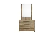 Dresser Storage Drawers Natural Wood Mdf Oak Colour Mirror Dressers & Chests Of Drawers