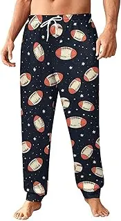 [Generic] Men's Sweatpants, Rugby with Space Stars-110, Polyester Joggers, Sweatpants Jogging Pants for Workout Running