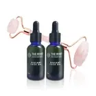2x Radiant Face Oil & Rose Quartz Face Roller by The Hive Rosehip Oil Argan Oil