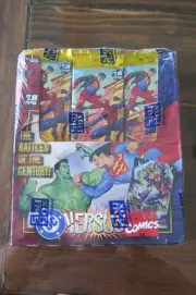 MARVEL VERSUS DC JUMBIO PACKS UNOPENED SEALED BOX MIARAGE CARDS? SKYBOX VS. RARE