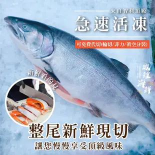 瓏鰉海鮮【獨愛鮭魚】超值海鮮箱 頂級智利新鮮現切鮭魚整尾 鱈魚 挪威鯖魚片