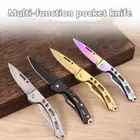 Portable Folding Knifes Keychain Fruit Cutter Multipurpose Pocket Utility Knives