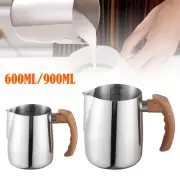 Stainless Steel Milk Jug Frothing Frother Coffee Latte Pitcher 600ML/900ML