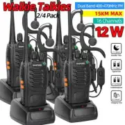 Mini Walkie Talkie Set Long Portable Radio for Hunting Transceiver USB