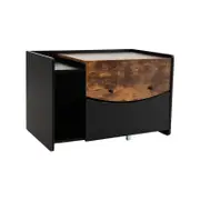 Costway Cat Litter Box Pull-out Drawer Wooden Pet Furniture Living Room Entryway Black