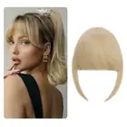 Synthetic Air Bangs Wig for Women'S Opening Natural Forehead French Fake Bangs P