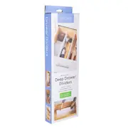 2pc Youcopia Restickable Deep Drawer Storage Expandable Dividers 10.6x60.96cm