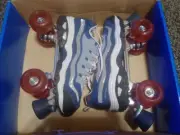 Skechers Sport 4 Wheelers Roller Skates Women Size 10 Blue/Red SN 1908