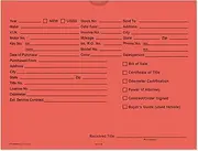 Printed Vehicle Deal Envelopes 9x12 Deal Jackets (100 Shrink Wrapped) (Salmon)