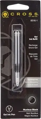 Cross Gel Refill, Medium, Black, Pack of 1 Nucleus Black