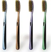 Huge Head Toothbrush Extra Hard & Firm Toothbrush Large Long Head Whitening Teeth Pack of 4 (Mix Color 4 PCS)